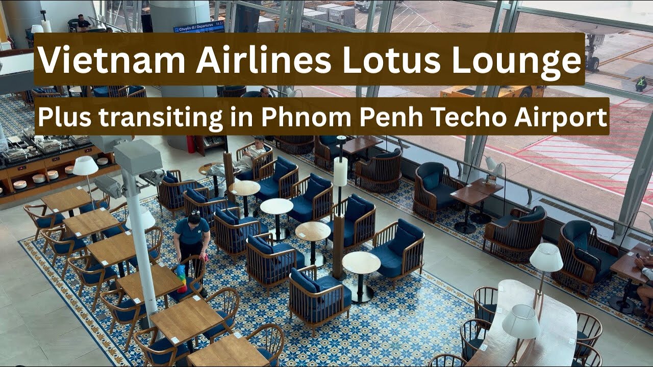 Vietnam Airlines Lounge, Saigon Airport + Saigon to Vientiane Flight 