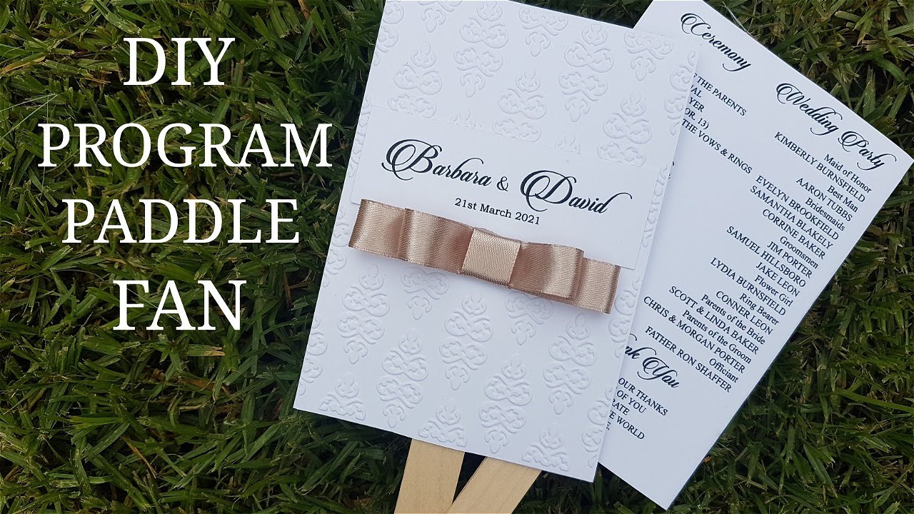 Making Wedding Programs