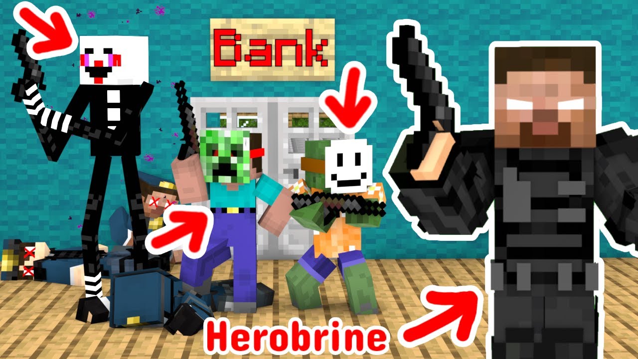 Herobrine v.s Gangster - Minecraft Animation