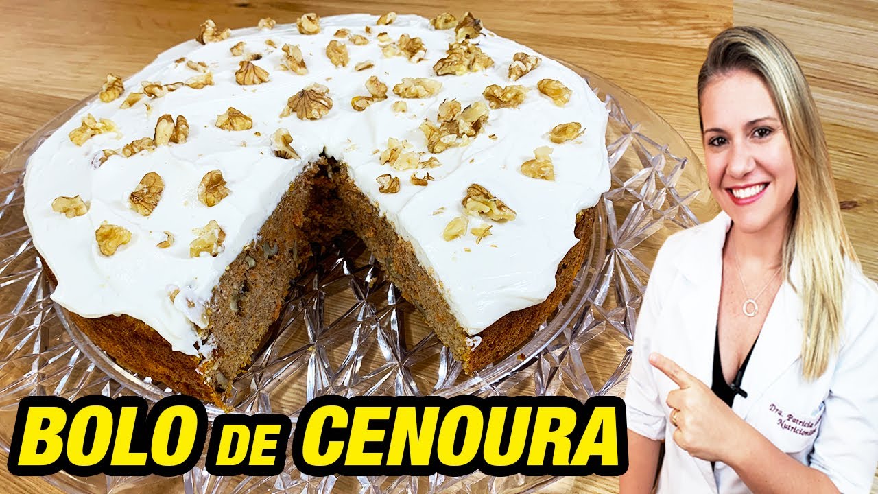 Bolo de Cenoura FOFINHO, FÁCIL e SAUDÁVEL [LOW CARB]