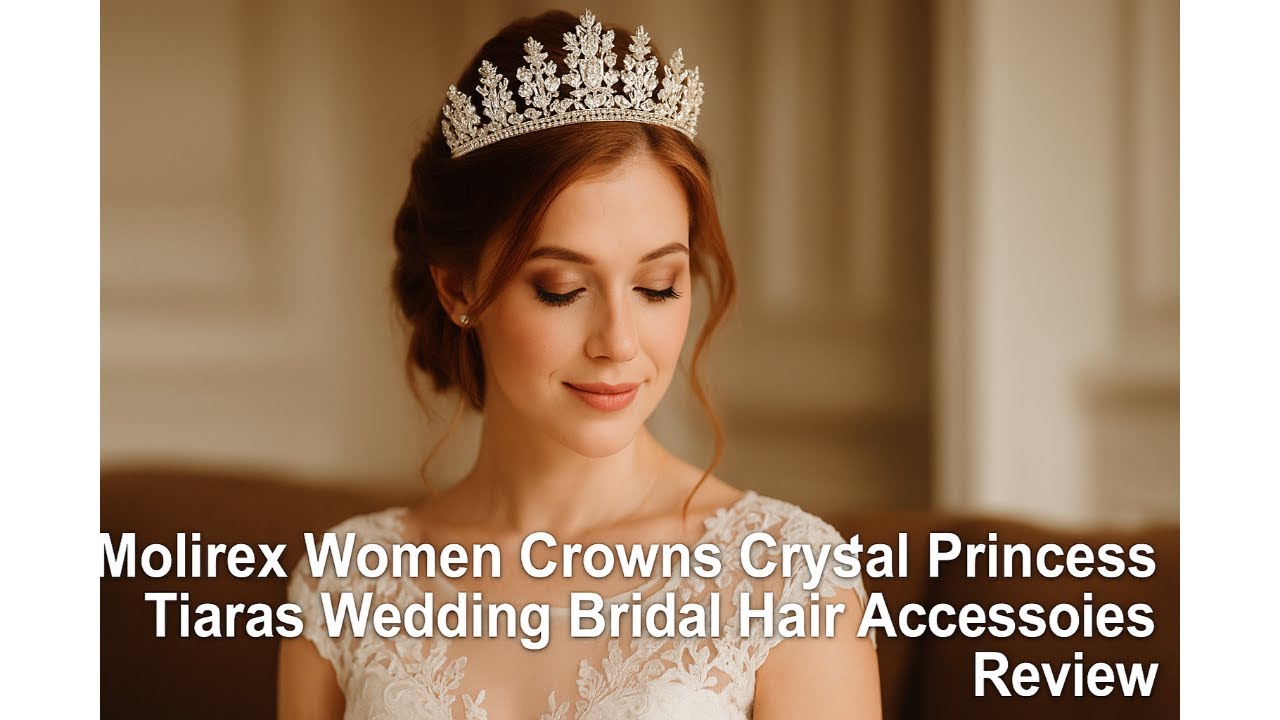 👑 Molirex Women Crowns Crystal Princess Tiaras Wedding Bridal Hair Accessories Review 👑