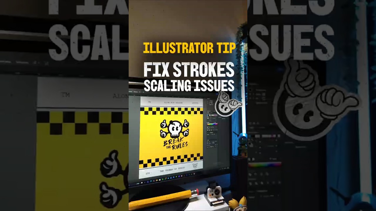 Graphic designer? your strokes are getting outta control in Adobe Illustrator? WATCH THIS 👍😁👍