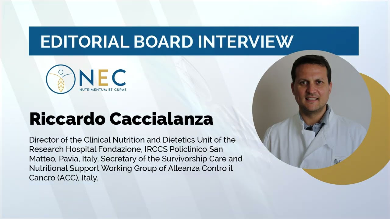 Nutrimentum et Curae Interview - Professor Riccardo Caccialanza