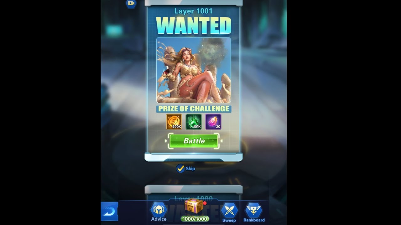 Epic heroes “GW TOKO solo dmg floor 960-1000”