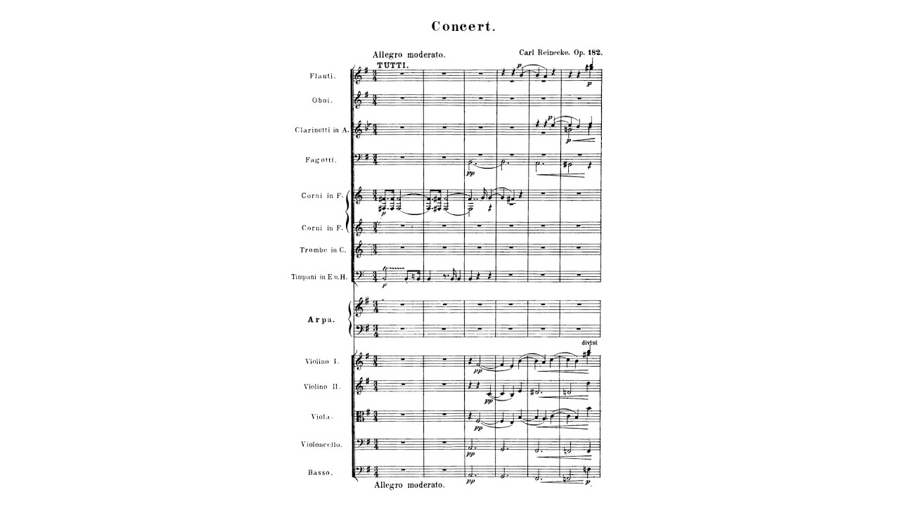 Carl Reinecke – Harp Concerto in E minor