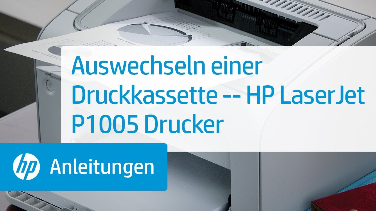Auswechseln einer Druckkassette -- HP LaserJet P1005 Drucker