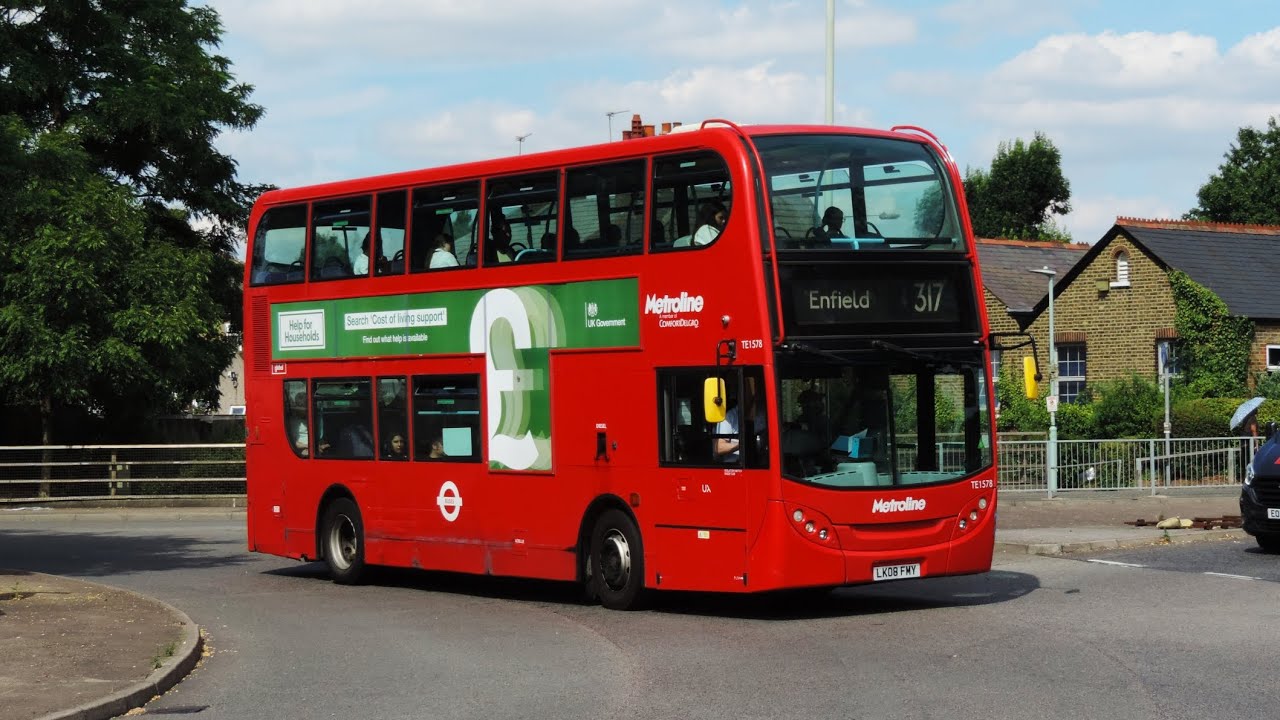 **KICKDOWN** Metroline London | Route 317 | TE1578, LK08FMY | Enfield Town Station - Waltham Cross