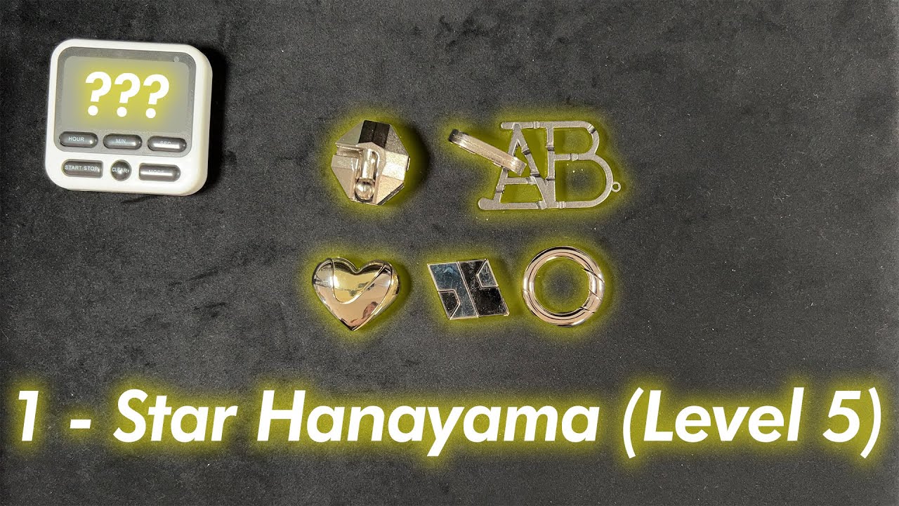 These Puzzles Are EASY || Hanayama Level 5 Puzzles (1 Star Difficulty)
