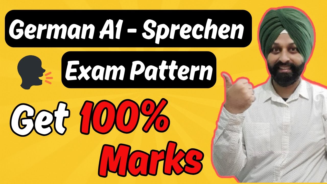 “German A1- Sprechen Exam Pattern | Get 100% Marks!🎯”