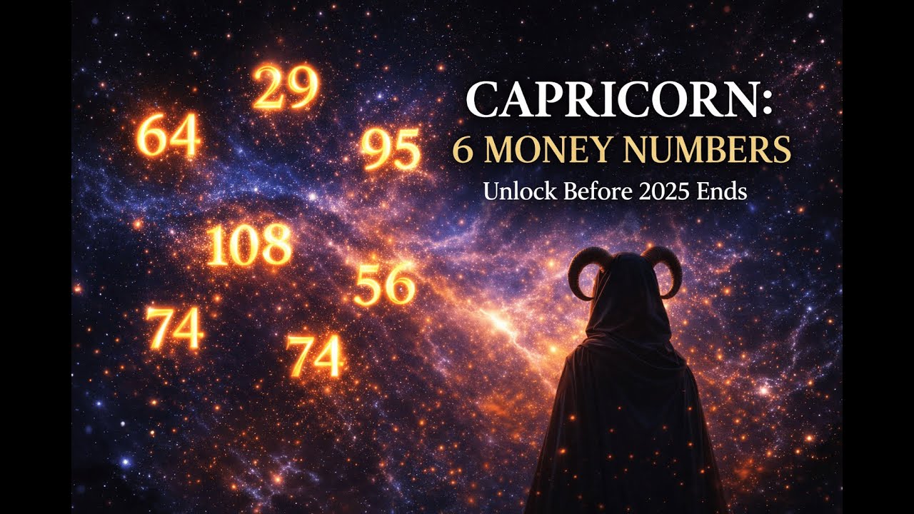 CAPRICORN — 6 Numbers Destined to Bring You Big Money Before 2025 Ends