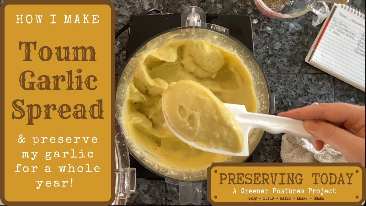 How I Make Garlic Toum | Toum Recipe, Preserve Fresh Garlic