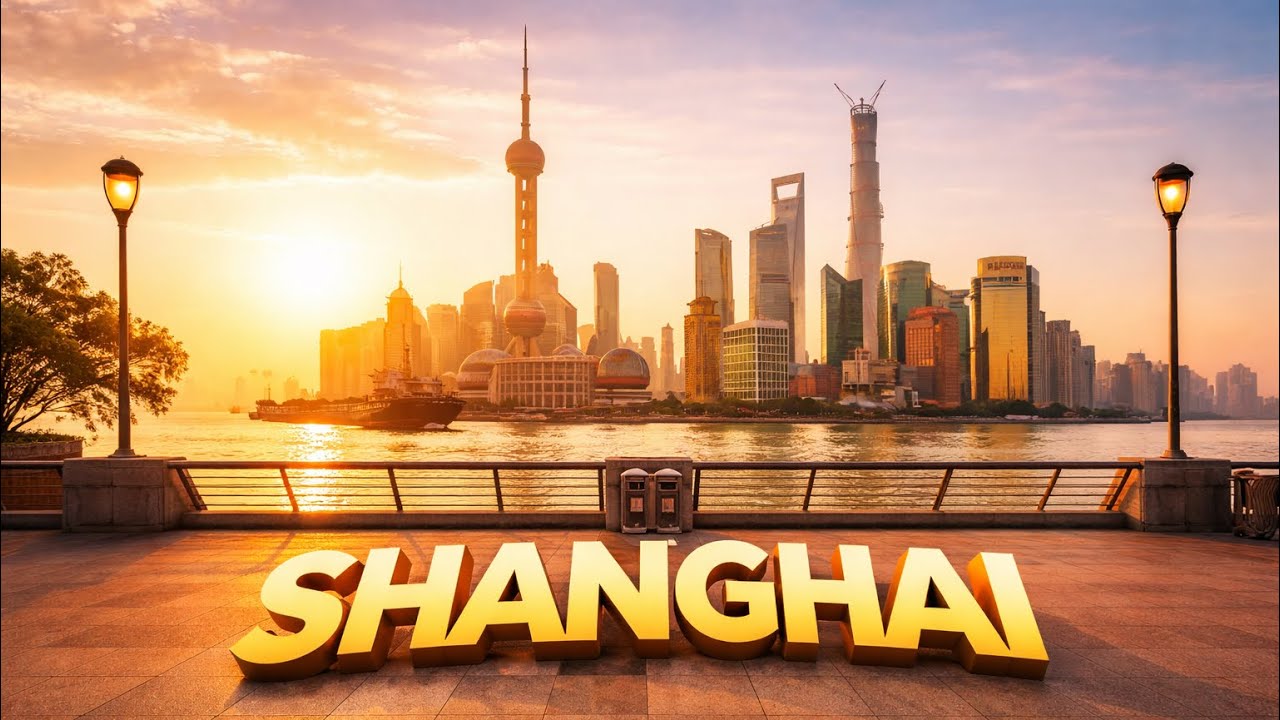 Early Morning Walk in Shanghai China 🌆 4K Peaceful Sunrise Experience