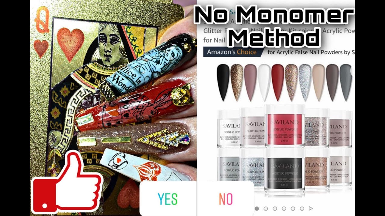 Saviland Acrylic Review! No Monomer Method/Beginner Friendly/No Harsh Chemicals/AMAZING RESULTS!!