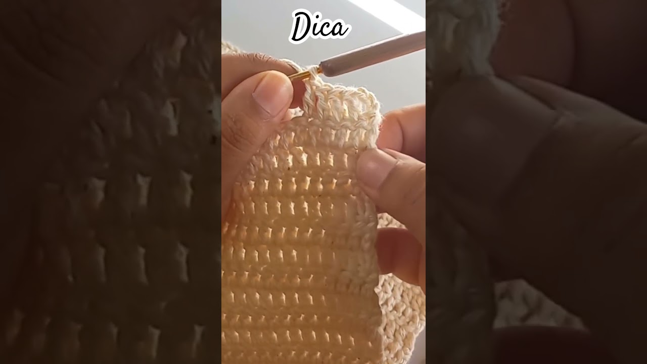 Como deixar croch&ecirc; retinho!!! #crochet #crochetando #dica #croche #artesanato
