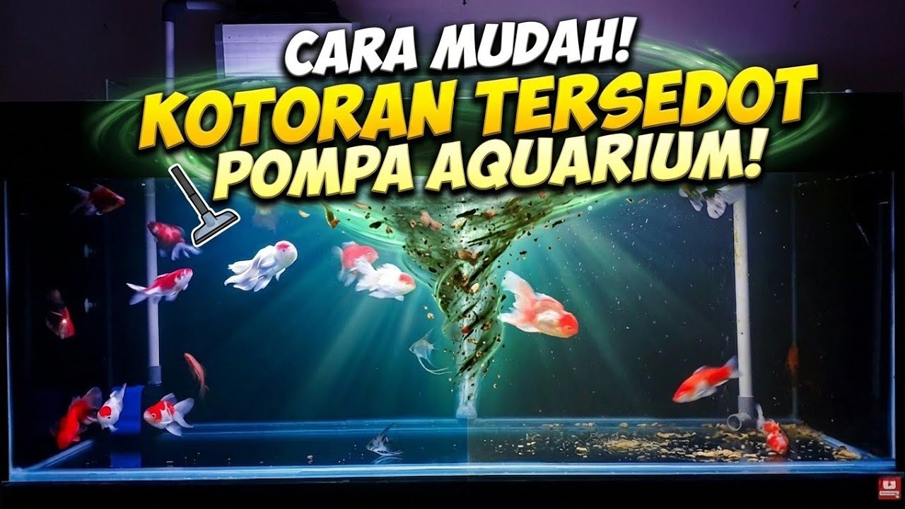Cara agar kotoran bisa tersedot pompa filter aquarium