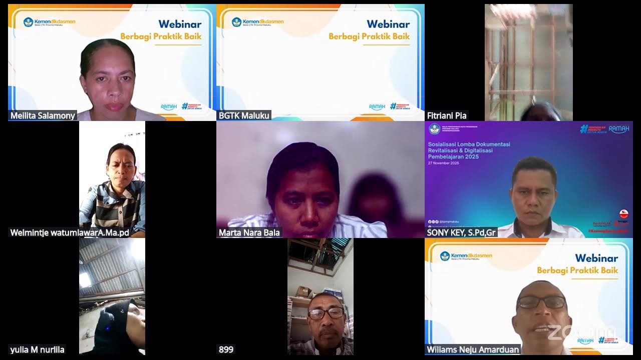 Webinar Praktik Baik Implementasi Prinsip Pembelajaran Mendalam