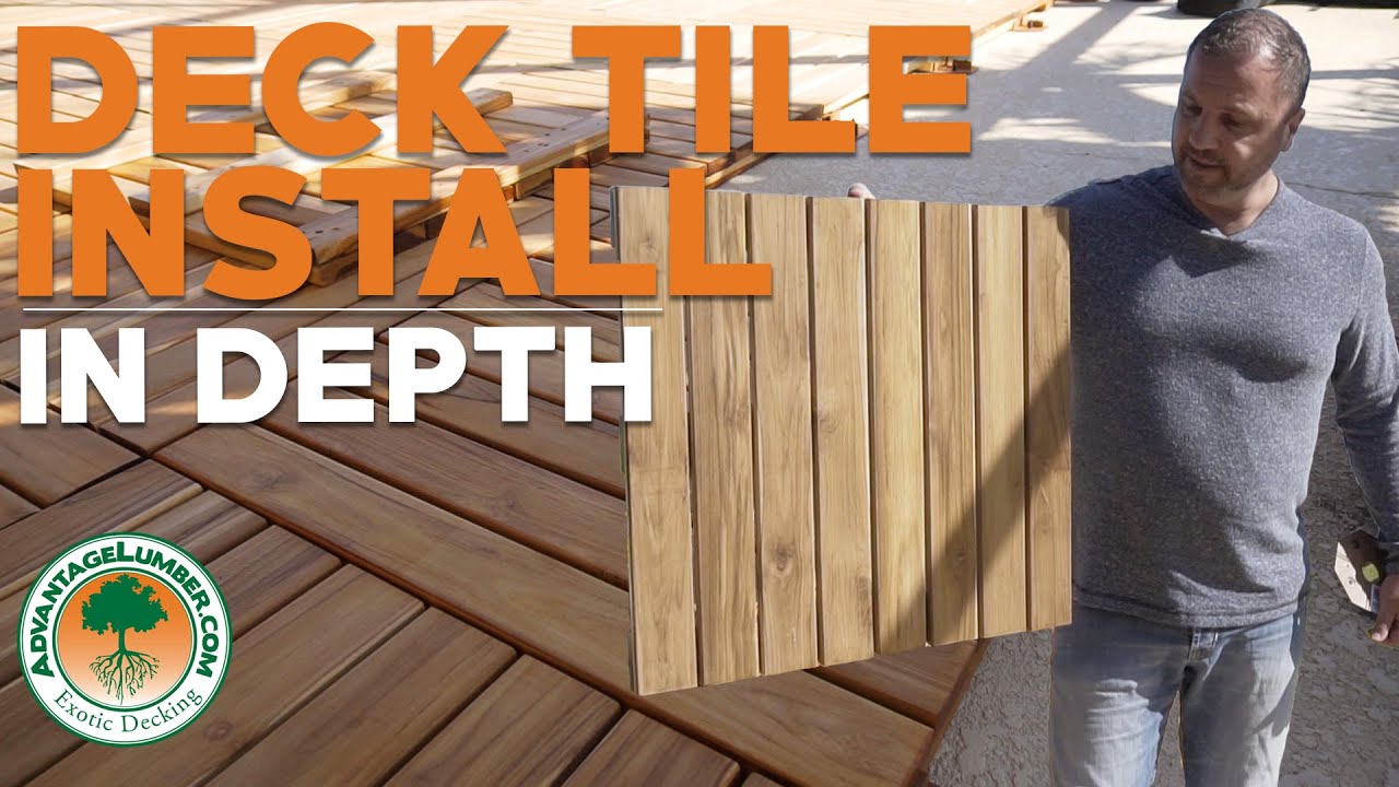 How To Install Deck Tiles - Condensed Version - [Concrete Patio Makeover]