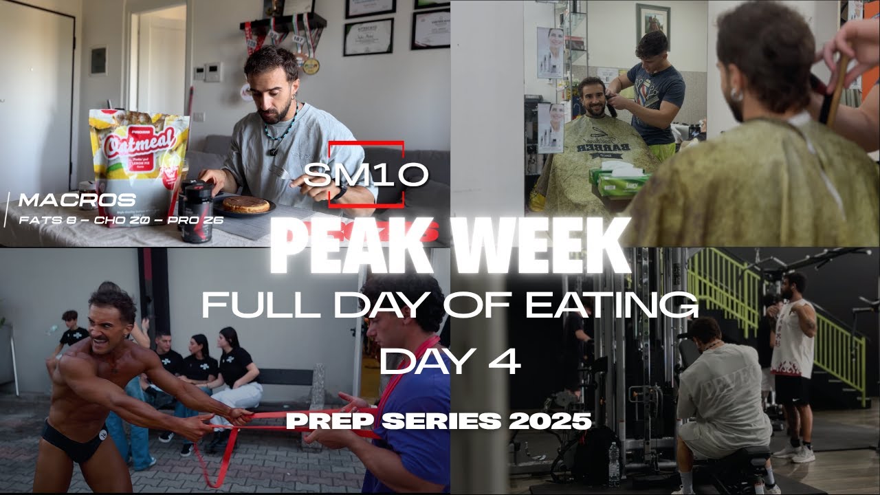 Full Day of Eating 🍚  2260kcal | Peak Week Day 4 – Campionato 🇮🇹 FCFN  (Natural Bodybuilding)