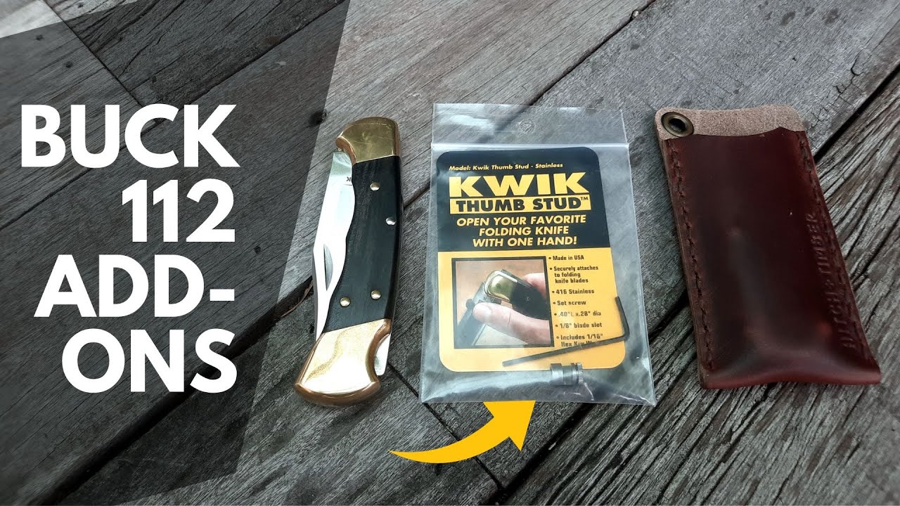 Add-Ons for the Buck 112 Ranger Finger Groove Folding Knife