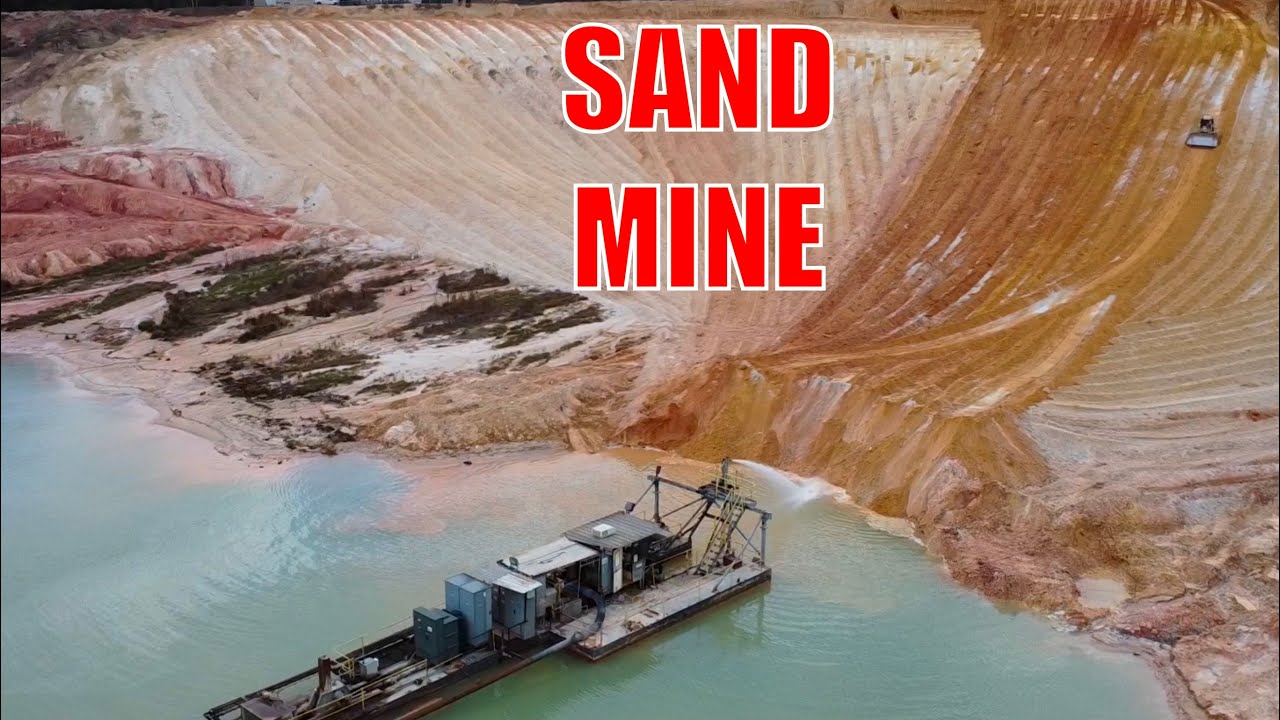 Sand Mine - Dredging for SAND #heavyequipment