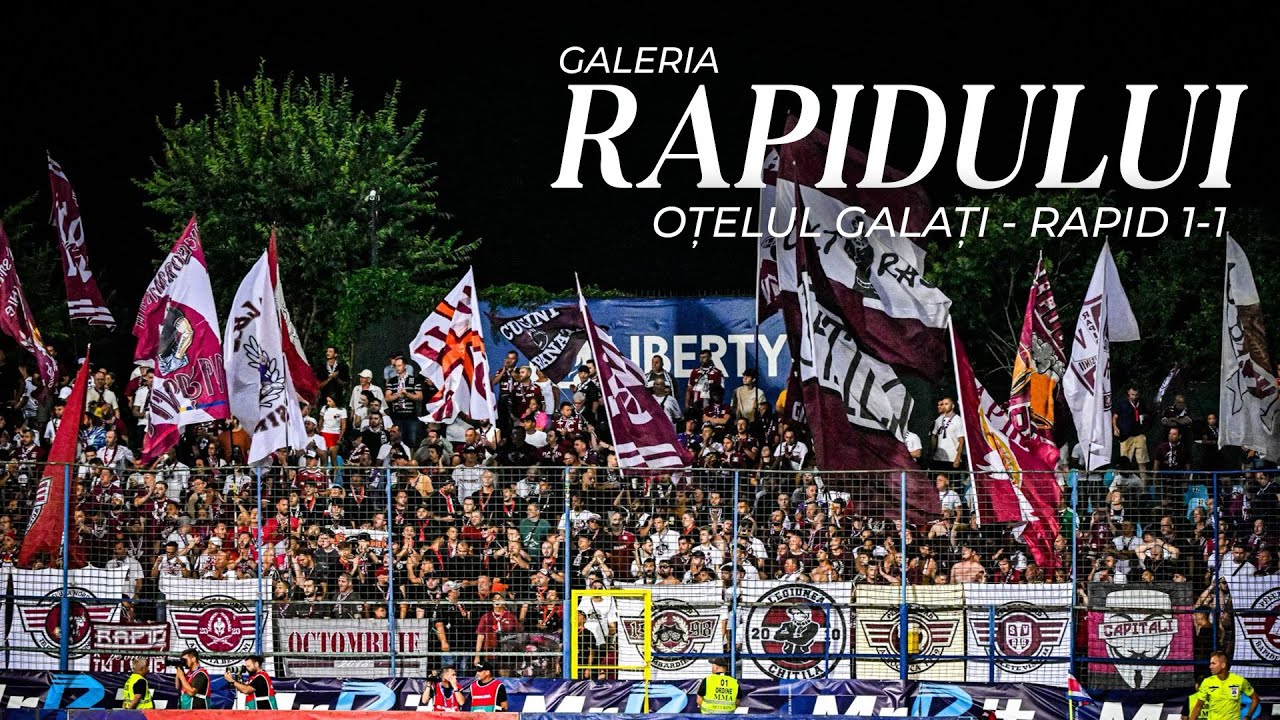 🎥 GALERIA RAPIDULUI 🇱🇻 la meciul cu Oțelul Galați 🥁