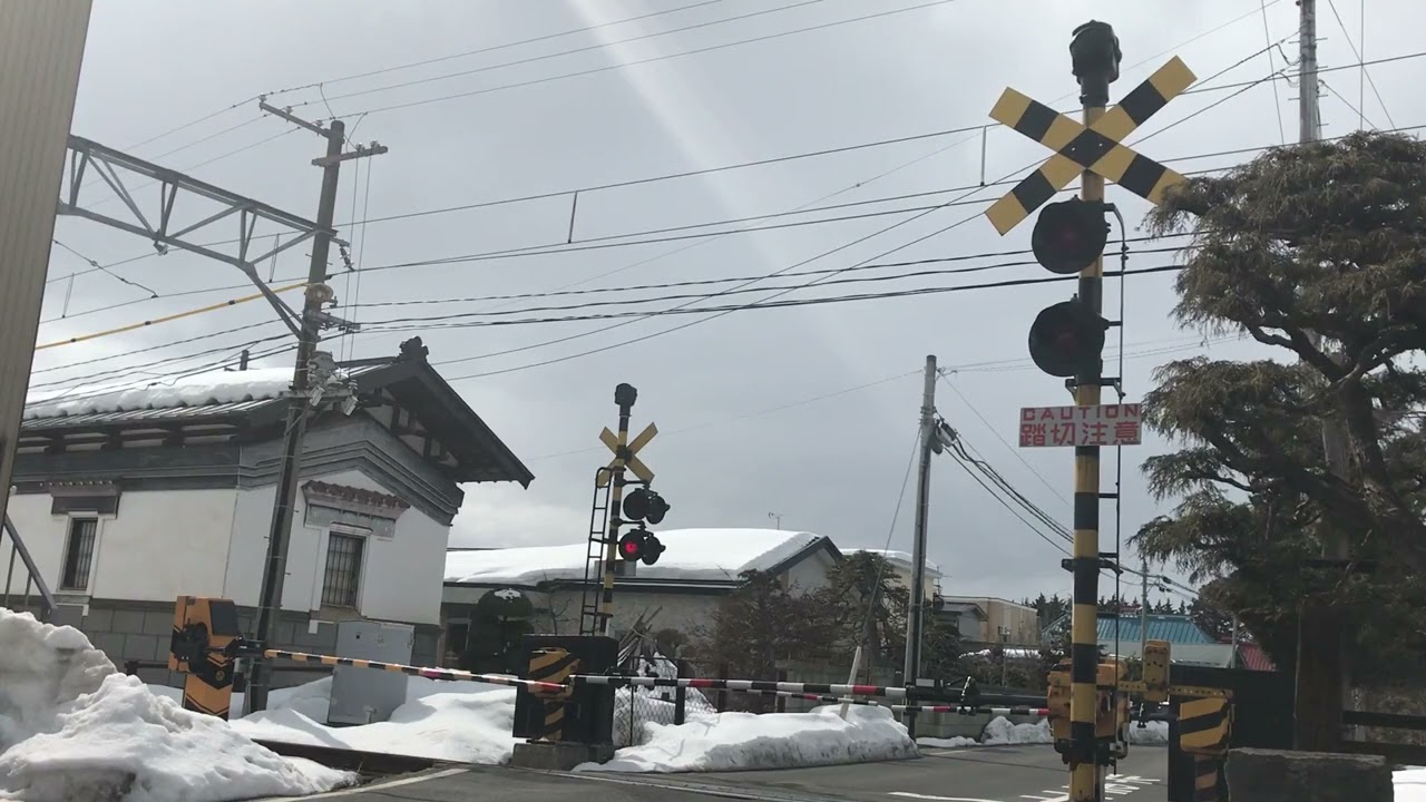 170314 弘南鉄道弘南線・打鐘式踏切①