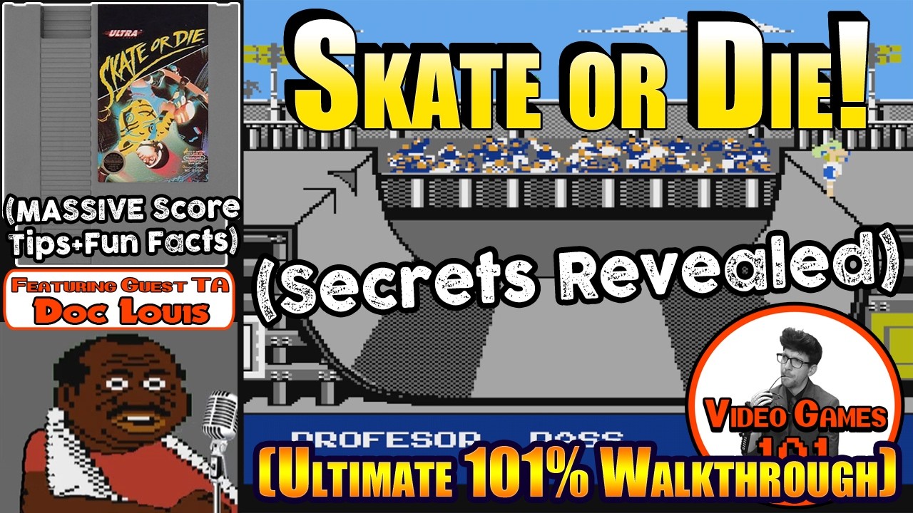 Skate or Die! Walkthrough | 100% Guide | Video Games 101