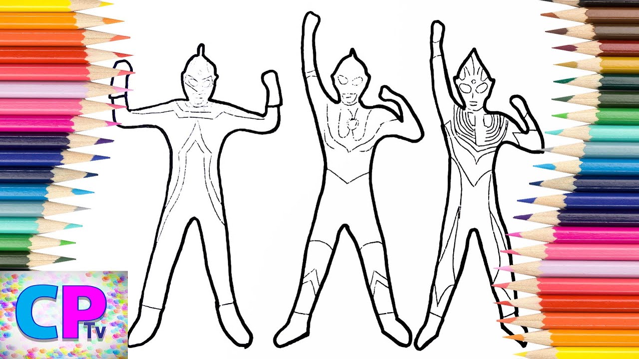Ultraseven, Ultraman, Ultraman Tiga Coloring Pages, The Best of Ultraman Heroes Coloring Pages Tv