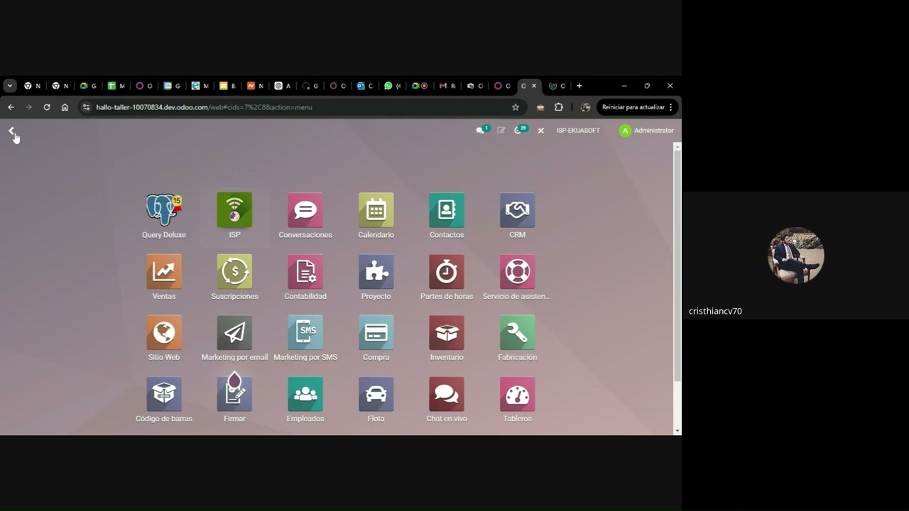 EKUASOFT MODULO ISP  EN ODOO