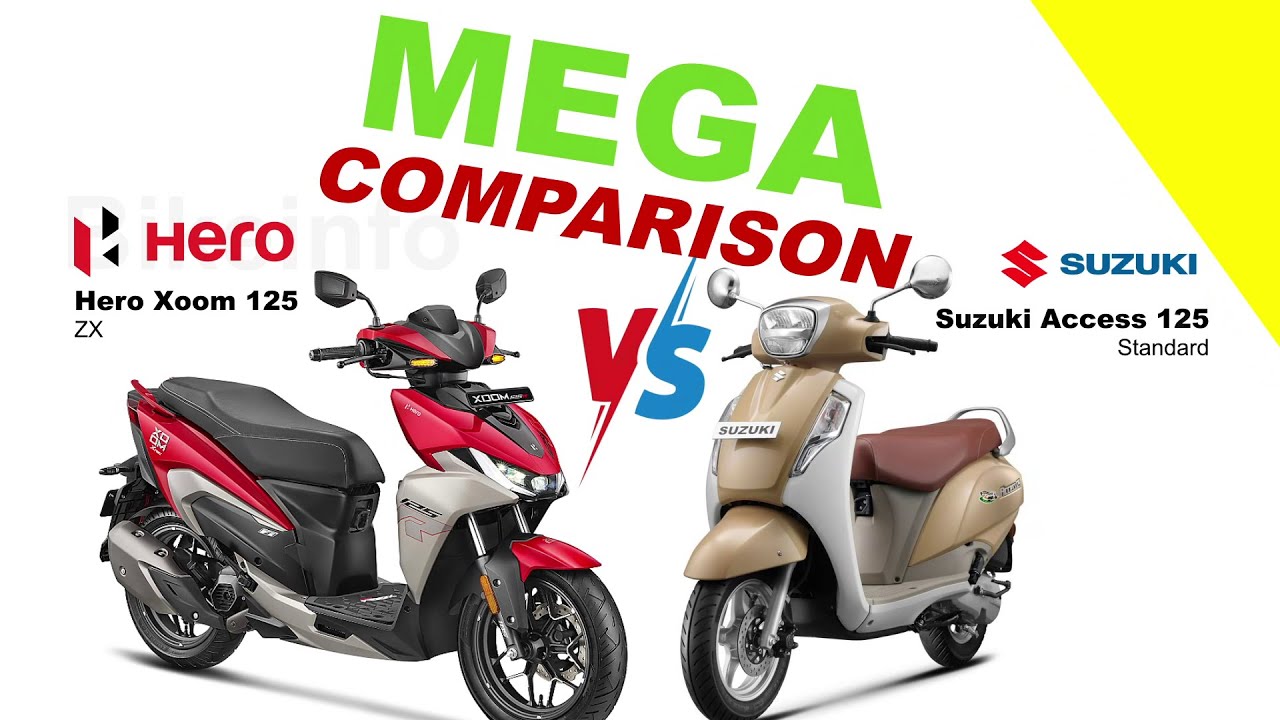 Hero Xoom 125 vs Suzuki Access 125 | Mega Comparison 