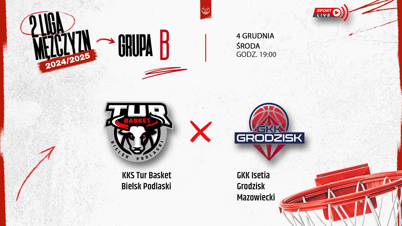 KKS Tur Basket Bielsk Podlaski - GKK Isetia Grodzisk Mazowiecki (2 LM)