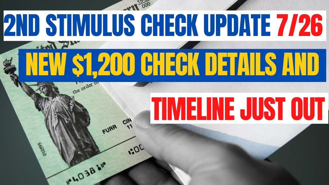 Second Stimulus Check Update| $1,200 NEW DETAILS and TIMELINE Just IN