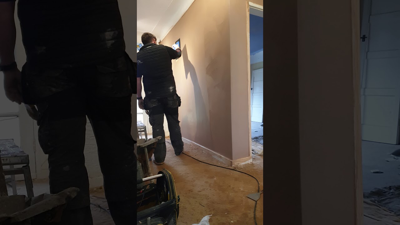 Sponge float plastering(2)