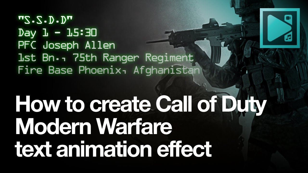 How to create Modern Warfare Mission intro text effect in VSDC (FREE)
