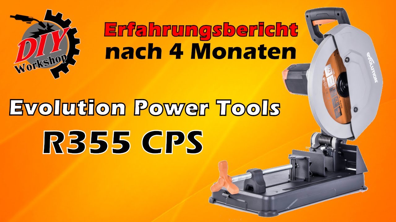 Metall Kappsäge Erfahrungsbericht Evolution R355CPS mit Kappsägenständer Deutsch