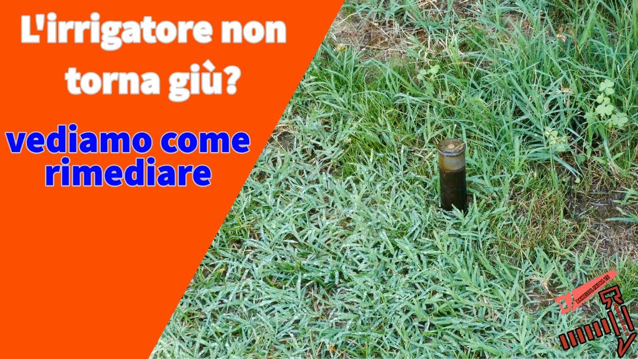 come pulire un irrigatore che rimane sollevato