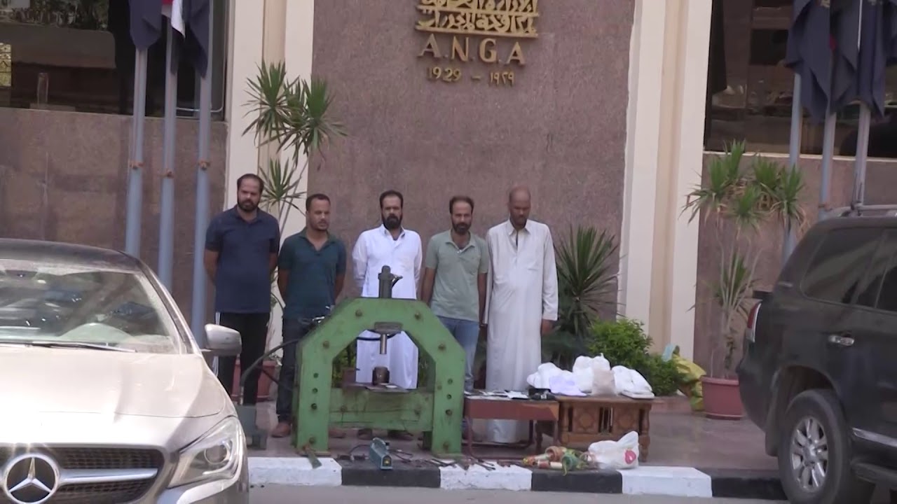 ضبط تشكيل عصابى بالقليوبية وبحيازته كمية كبيرة من مخدرالهيروين الخام ومكبس هيدروليكى لإعداد التدوير