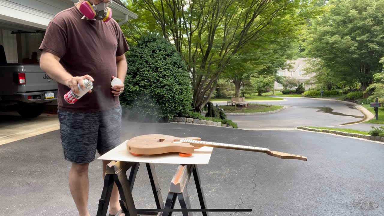Preparing a Guitar for Paint