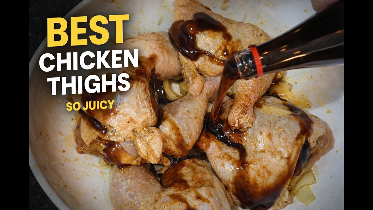 Best Chicken Thighs Ever – Juicy Oven Baked with Caramelized Onions