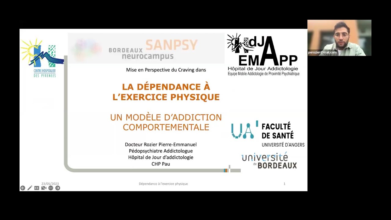 (RIDA) Bigorexie! Non! Addiction à l'exercice physique oui ! Un modèle d'addiction comportementale