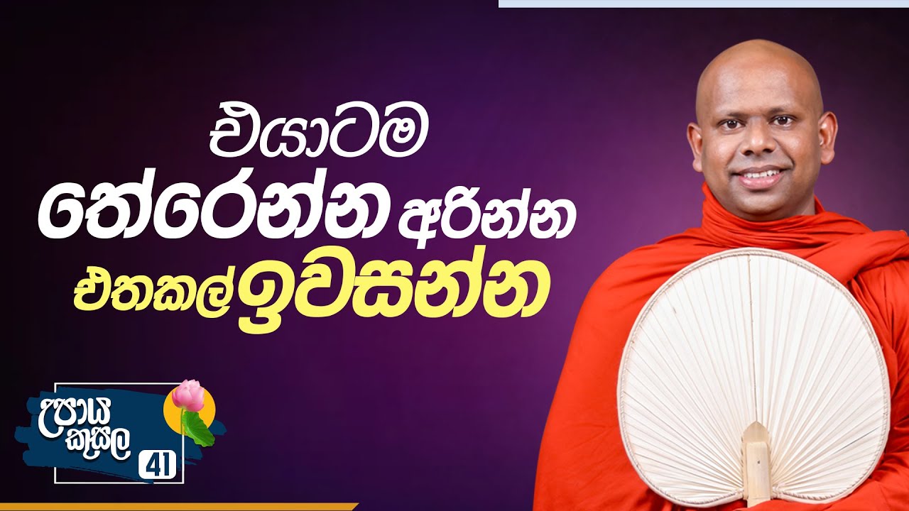 41. එයාටම තේරෙන්න අරින්න, එතකල් ඉවසන්න.. | උපාය කුසල | Venerable Welimada Saddaseela Thero