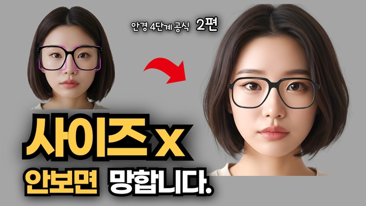 내 얼굴에 찰떡인 안경 고르는 법! 실패 없는 사이즈 선택 공식 공개 (2편)
