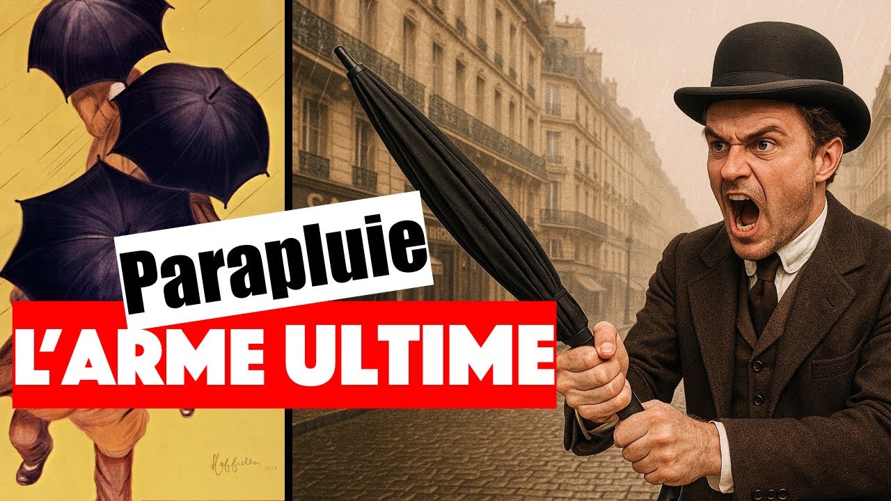Le parapluie peut vous sauver la vie !  Réclame martiale.