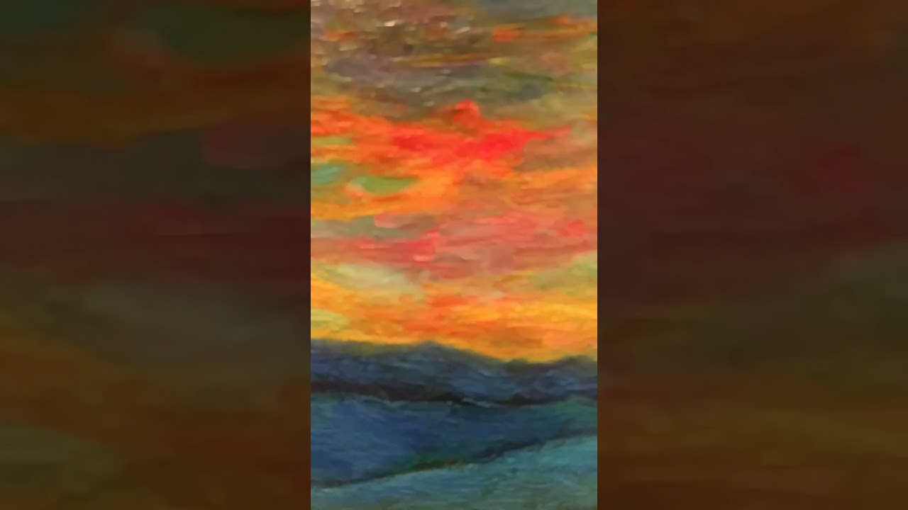 Sunset painting by Award Winning Artist Kendall F. Kessler 
