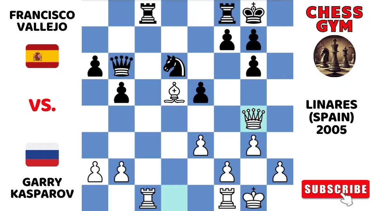 Garry Kasparov vs Francisco Vallejo. Linares (Spain) 2005