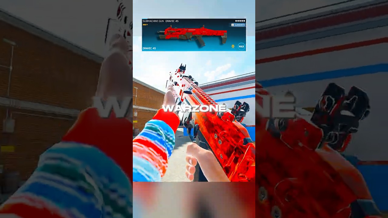 НОВЫЙ СЛОМАННЫЙ КЛАСС DRAVEC 45 В WARZONE *МЕТА* 🧠⚡#warzone