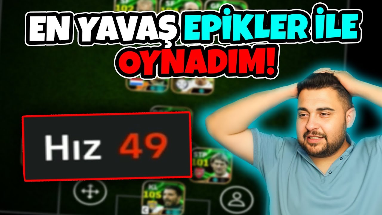 TARİHİN EN YAVAŞ EPİKLERİ İLE OYNADIM! KAYBEDERSEM 3 EPİK SİLERİM! 😨 eFootball Mobile 2025