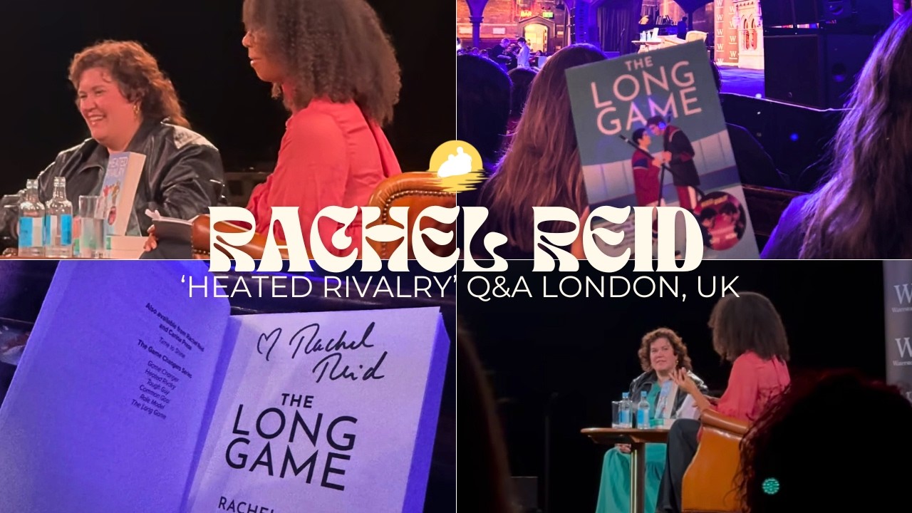 Rachel Reid's Heated Rivalry Q&A in London, UK.
