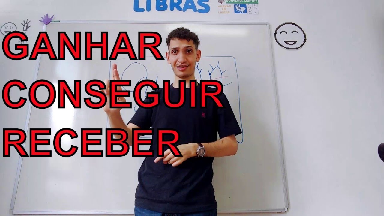 GANHAR ( conseguir | receber ) em LIBRAS