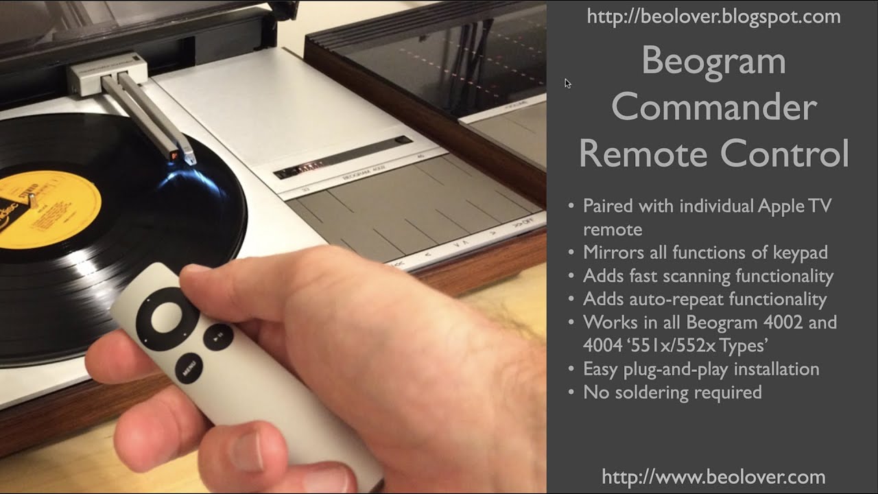 Commander Remote Control for Beogram 4002 and 4004